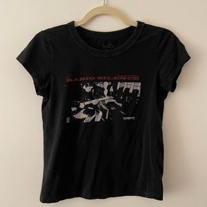 Hailie Radio Silence Baby Tee from Brandy Melville